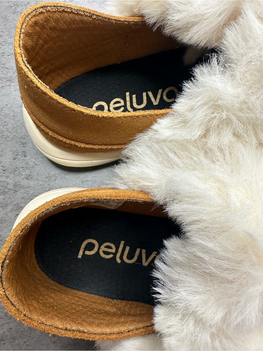 Peluva Zen Barefoot Toe Slippers Women’s US 9 Camel Leather Faux Fur - Picture 3 of 6